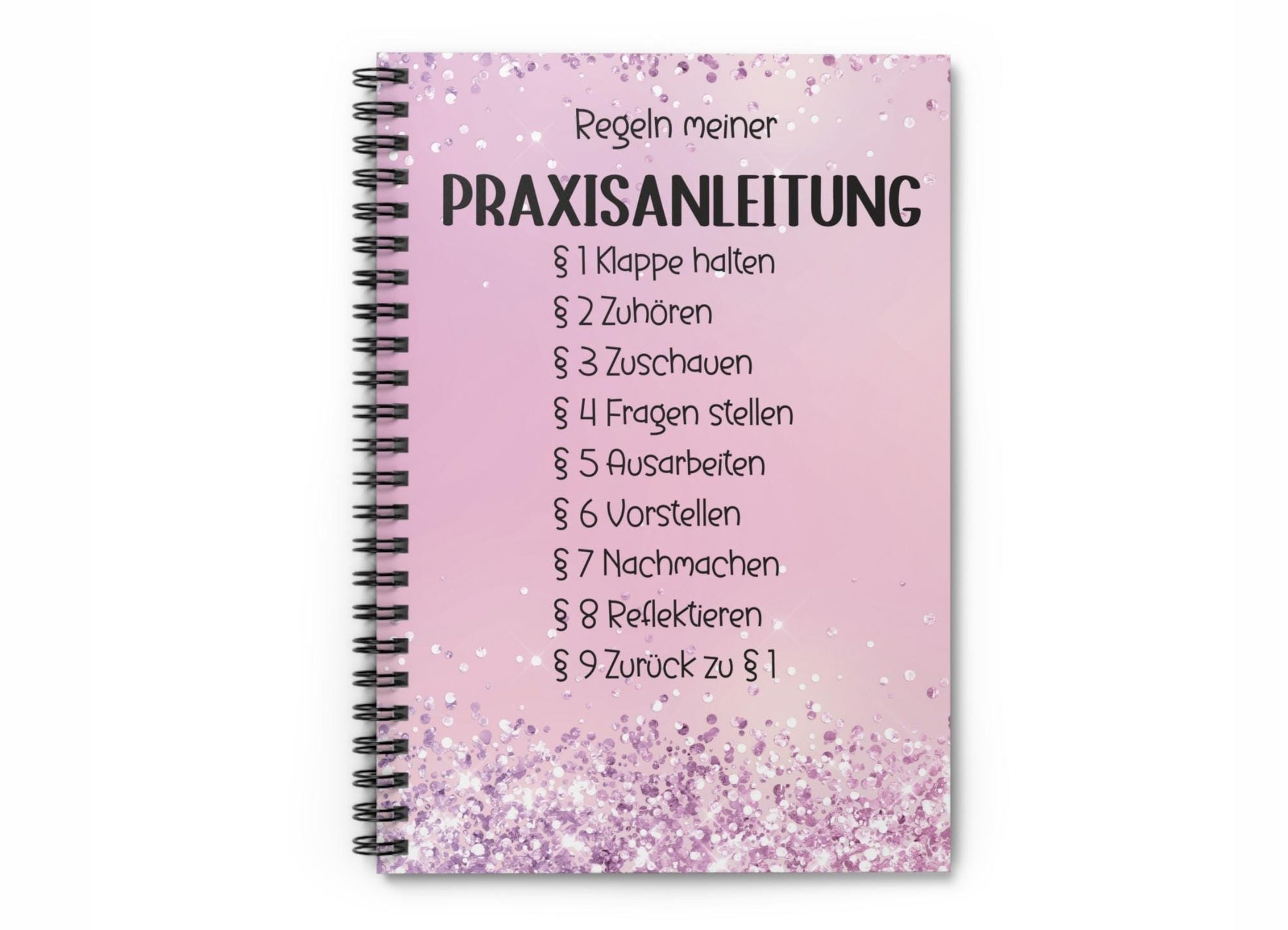 Spiral Notizbuch für Praxisanleiter und Pflegekräfte, robustes 350gsm Cover, 118 linierte Seiten, 6x8 Zoll