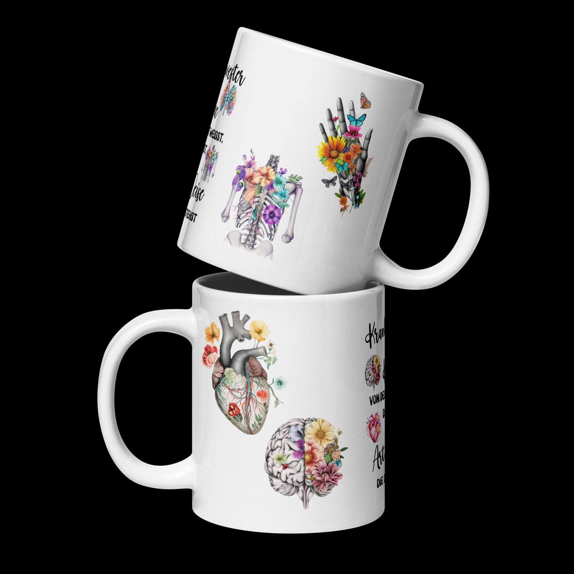 Personalisierte Praxisanleiter-Tasse aus hochwertiger Keramik (350 ml) mit dem lustigen Spruch 'Dieser Praxisanleiter funktioniert nur mit Kaffee', individuell gestaltbar mit Namen oder Text – perfektes Geschenk für Pflegekräfte und Nurses