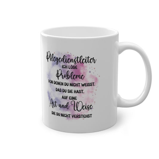 Personalisierbare Pflegedienstleiter Tasse | Cheftasse | Bürotasse | Kollegen Geschenk | Schöner Spruch