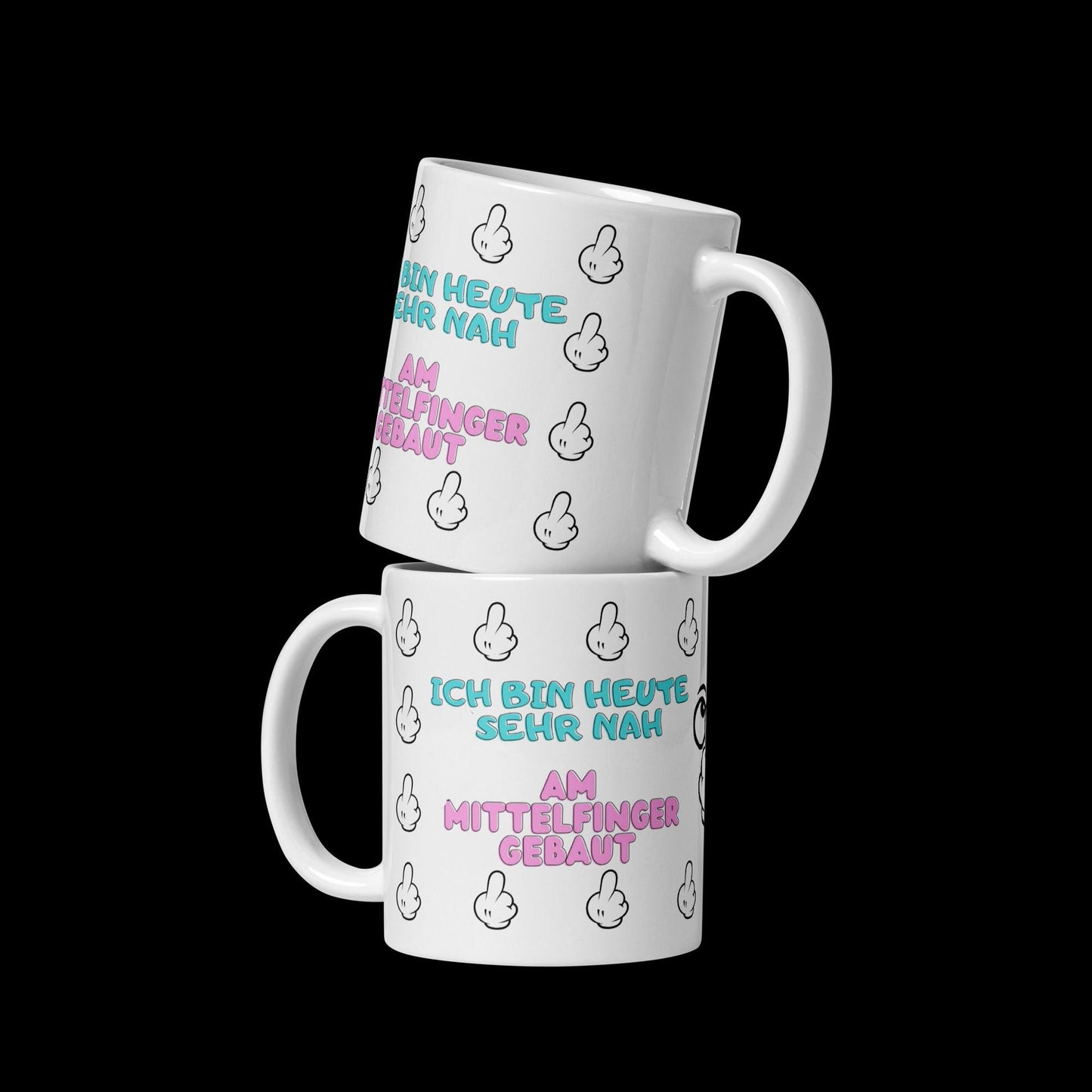 Mittelfinger-Tasse – Lustiger Kaffeebecher mit Personalisierung – Tasse. Handgefertigte, personalisierte Produkte von kreativ-multifaktur.com – Kreative Geschenkideen.