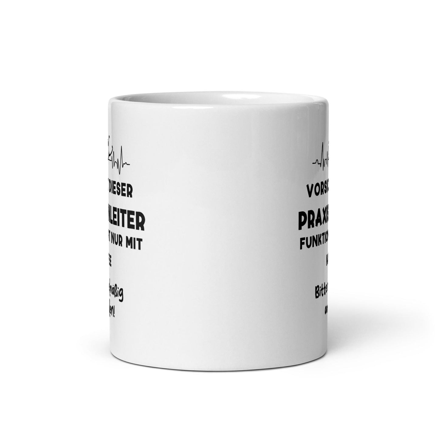Personalisierte Praxisanleiter-Tasse | EKG & Stethoskop | Geschenk für Praxisanleiter | 330 ml, Spülmaschinenfest – Tasse. Handgefertigte, personalisierte Produkte von kreativ-multifaktur.com – Kreative Geschenkideen.